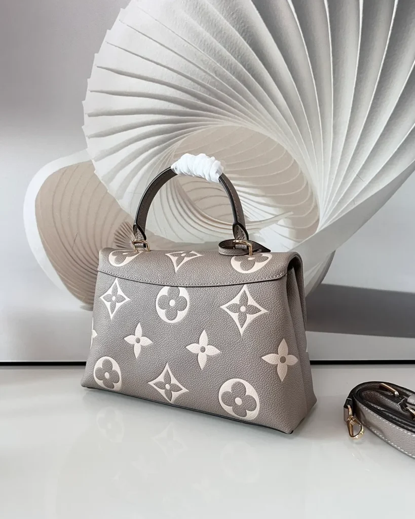 Madeleine-Inspired Monogram Top-Handle Handbag — rear view