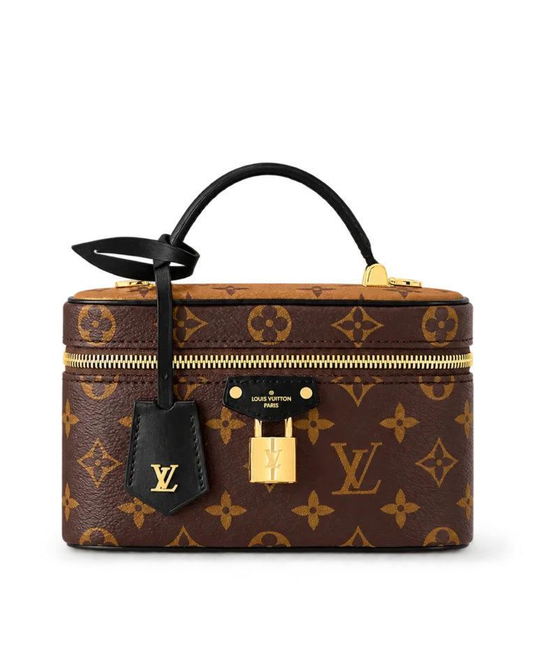 Brown Monogram Vanity Case with Padlock — main view