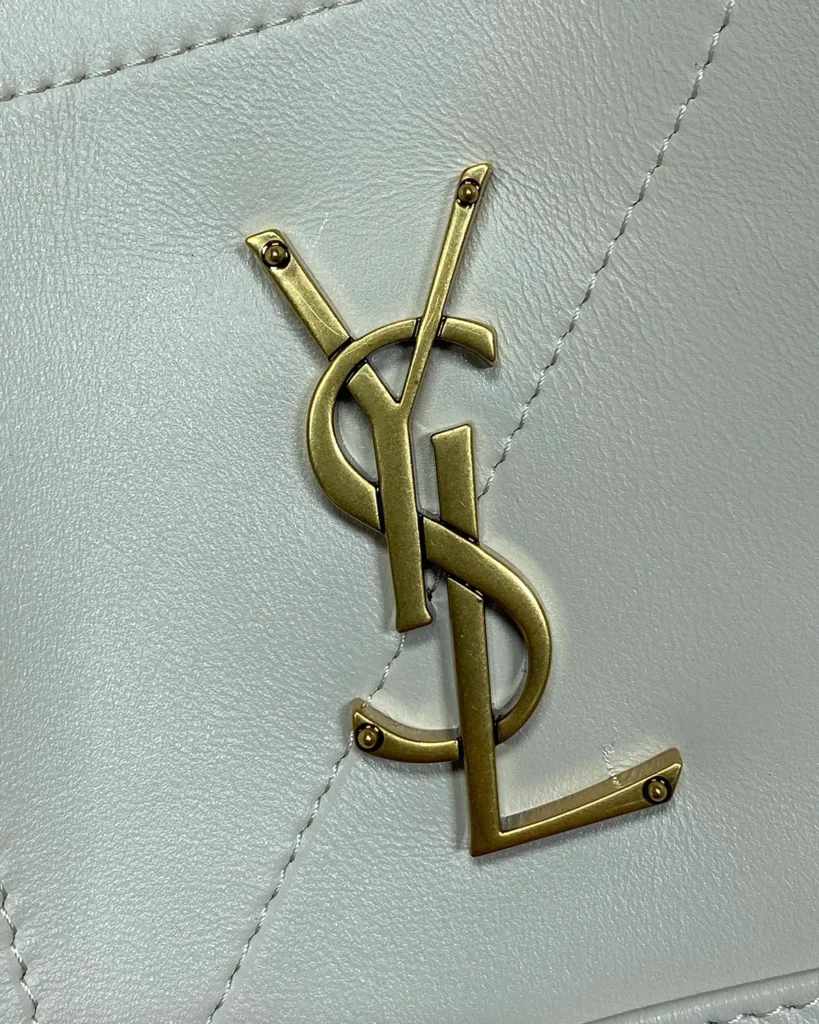 Ivory Geometric Side-Tie Shopper — emblem view