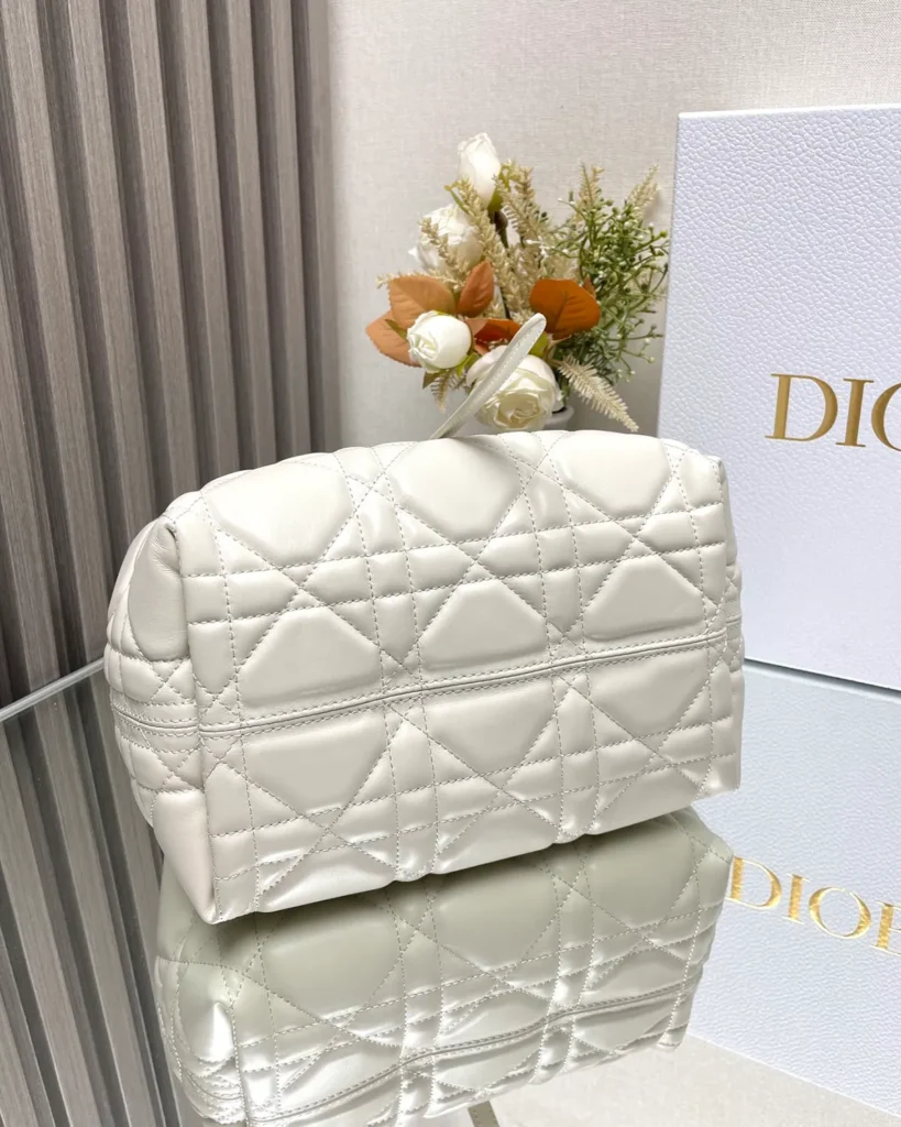 Ivory Soft Quilted Tote — base view