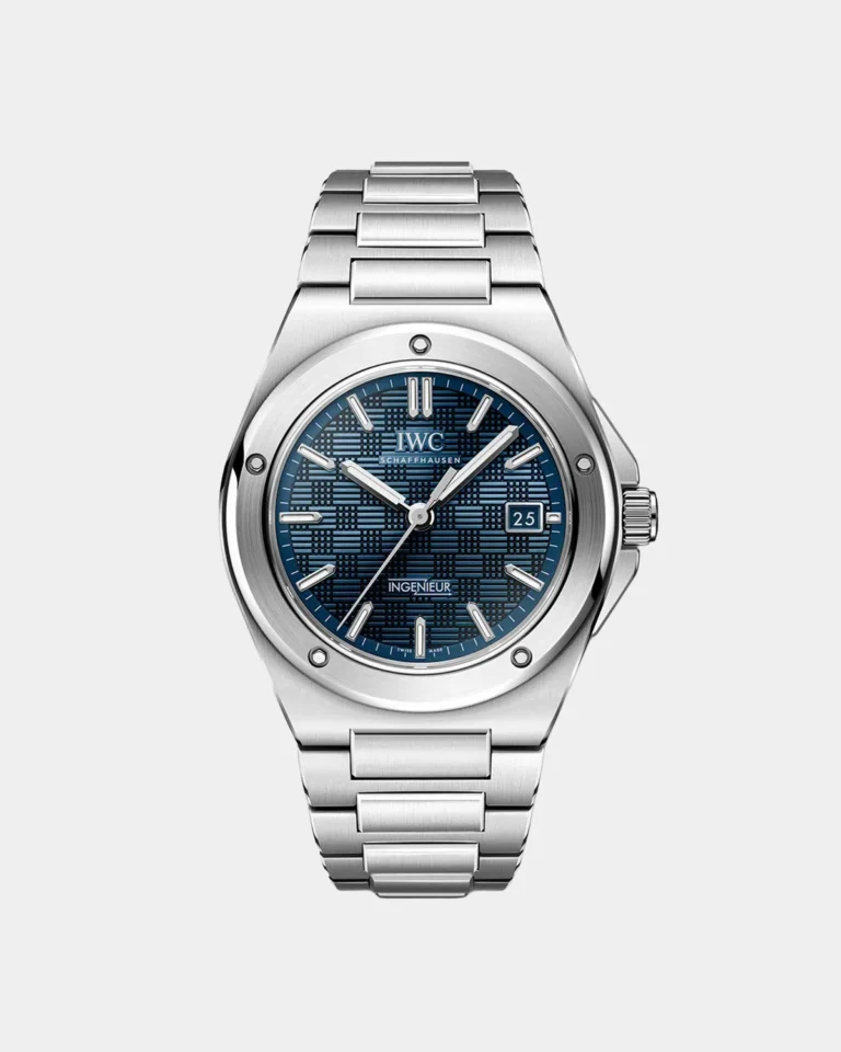 The Architect Integrated Steel Watch – Azure Blue Grid