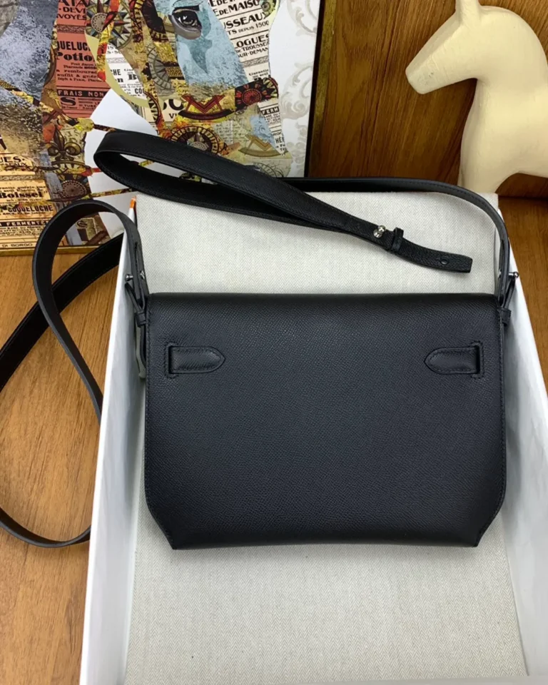 Kelly-Depeches-Inspired 25 Black Wristlet Pouch, rear panel