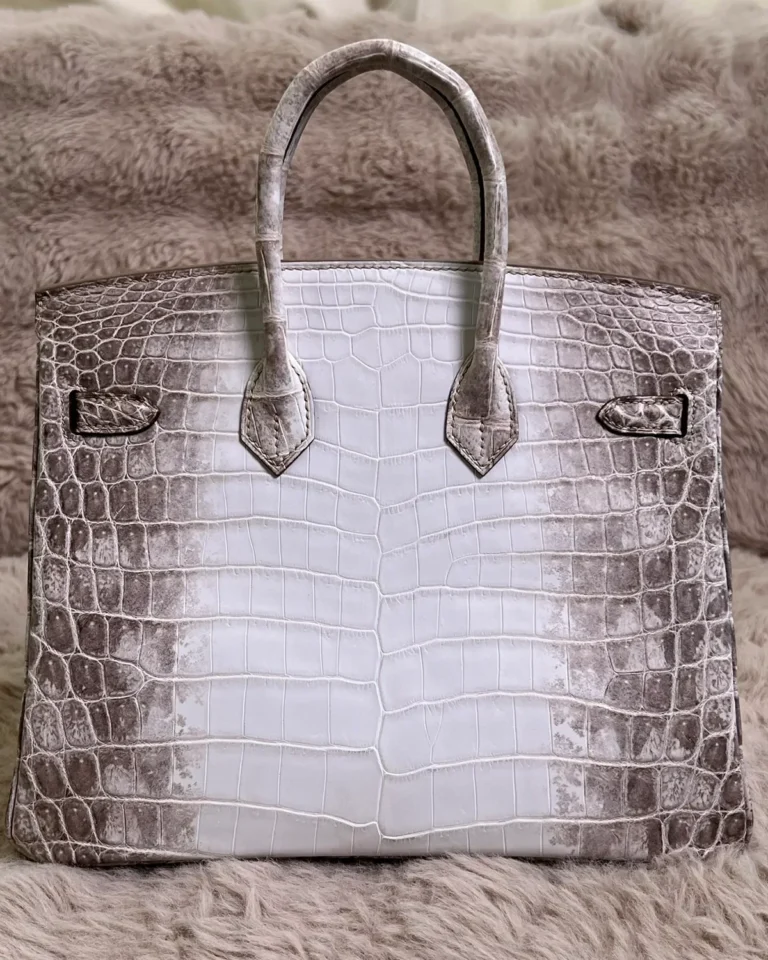 Grey Ivory Gradient Scale-Texture Bag — rear view