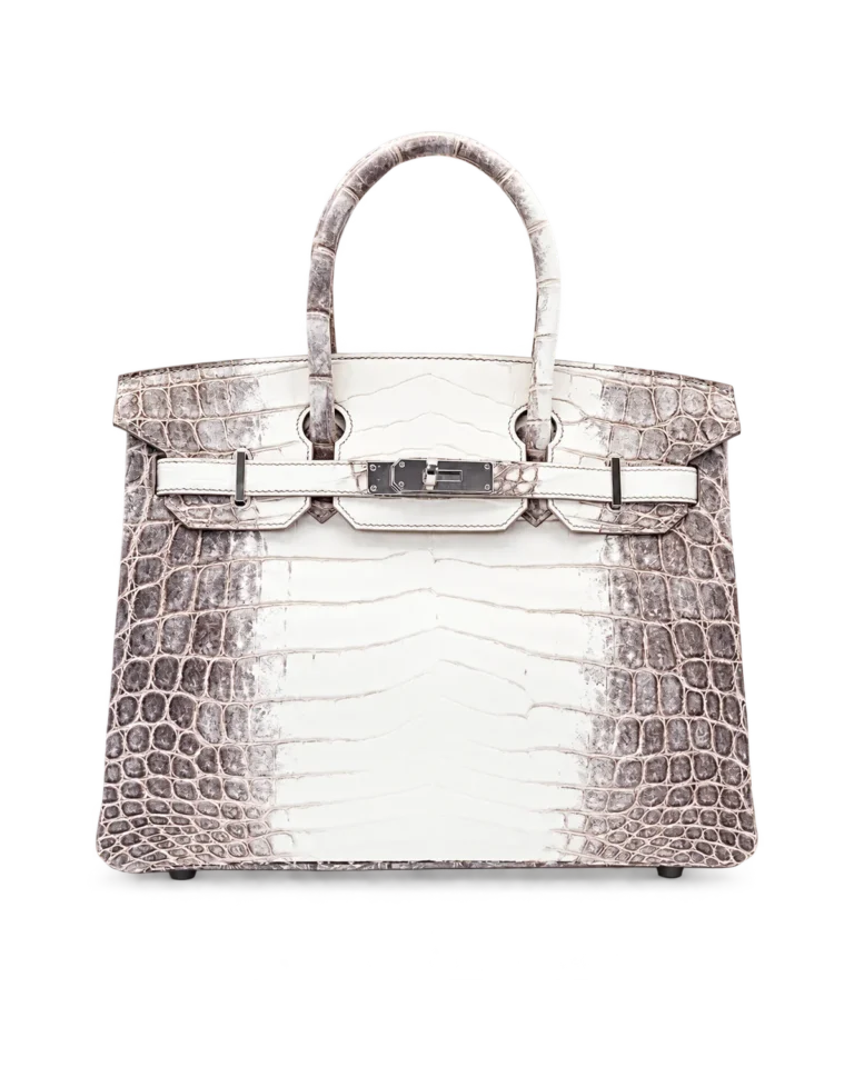 Grey Ivory Gradient Scale-Texture Bag — main view