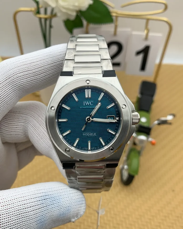 The Architect Integrated Steel Watch – Azure Blue Grid