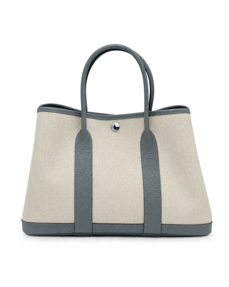 Garden Party-Inspired 30 Grey Canvas Tote, main view