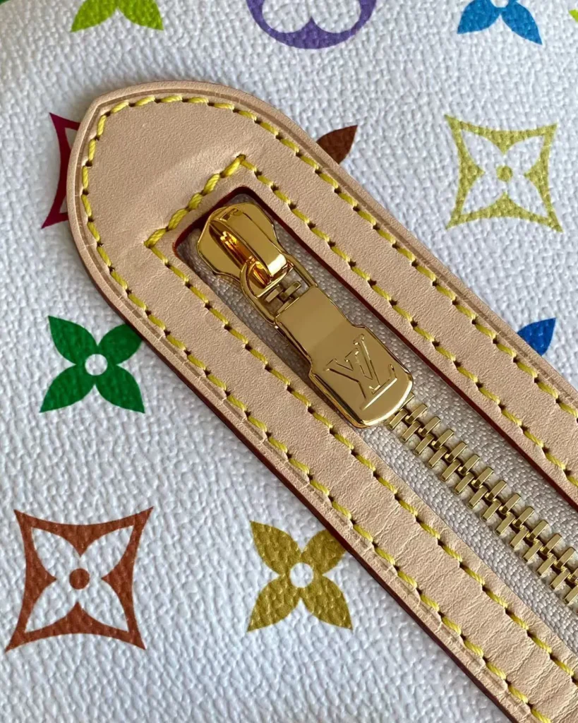 White Multicolor Monogram Shoulder Bag — 7