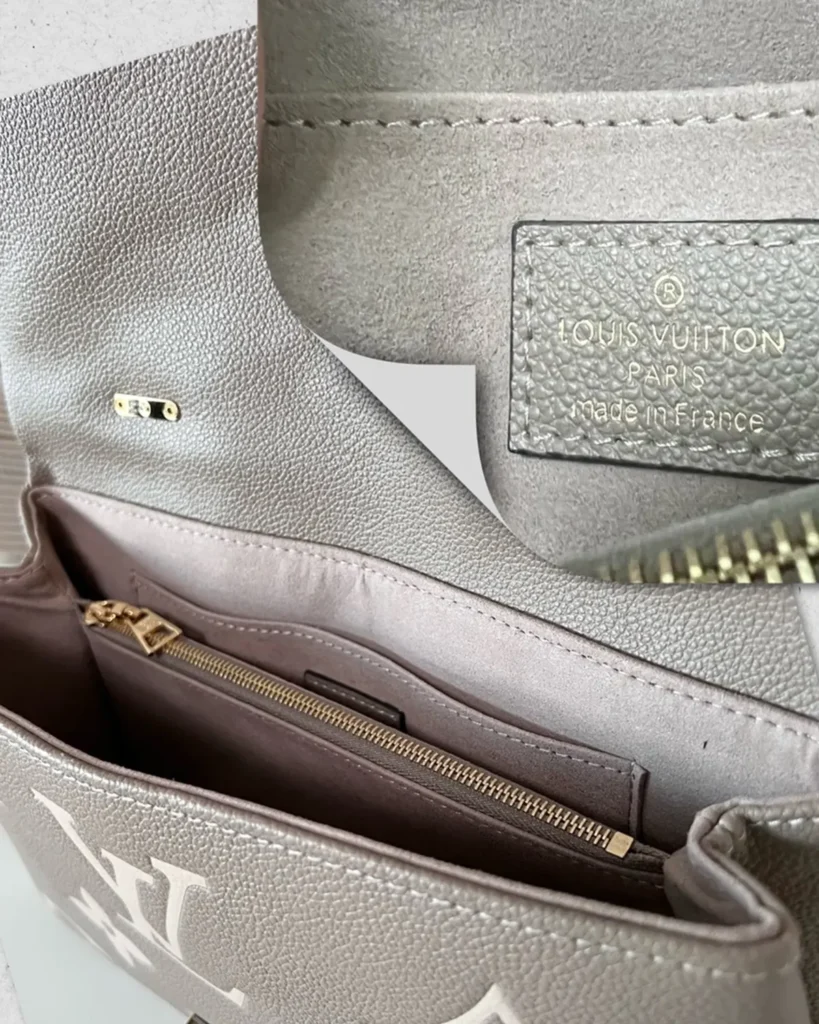 Madeleine-Inspired Monogram Top-Handle Handbag — interior view