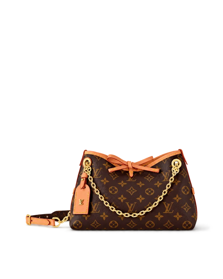 Brown Monogram Bow Chain Shoulder Bag — main view