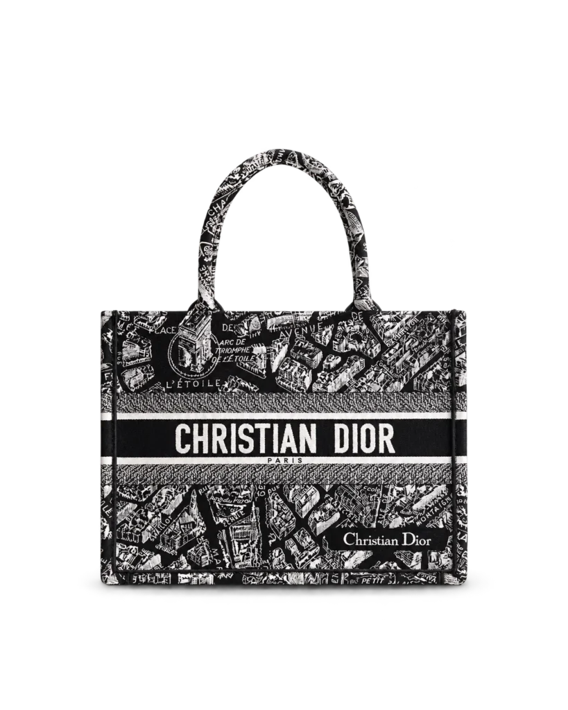 Black and White City Map Tote — main view