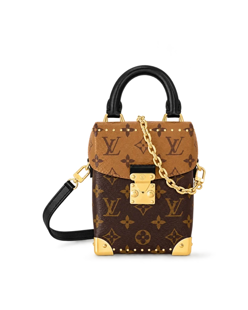 Two-Tone Monogram Vertical Box Bag — main view